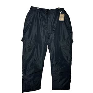 Magellan Men’s 2XL Snow Pants Insulated Cargo Pockets Black Outdoor Winter New